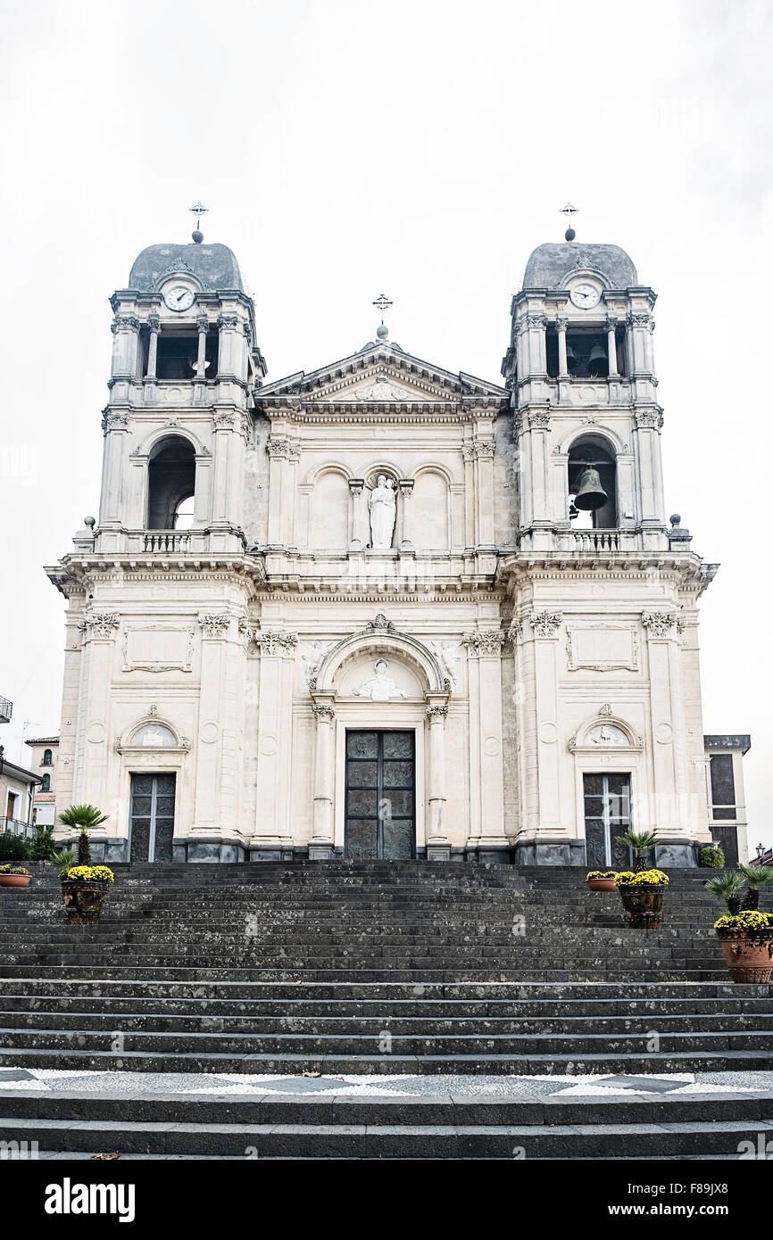 Chiesa at Zafferana Etna, Catania, Sicily Stock Photo
