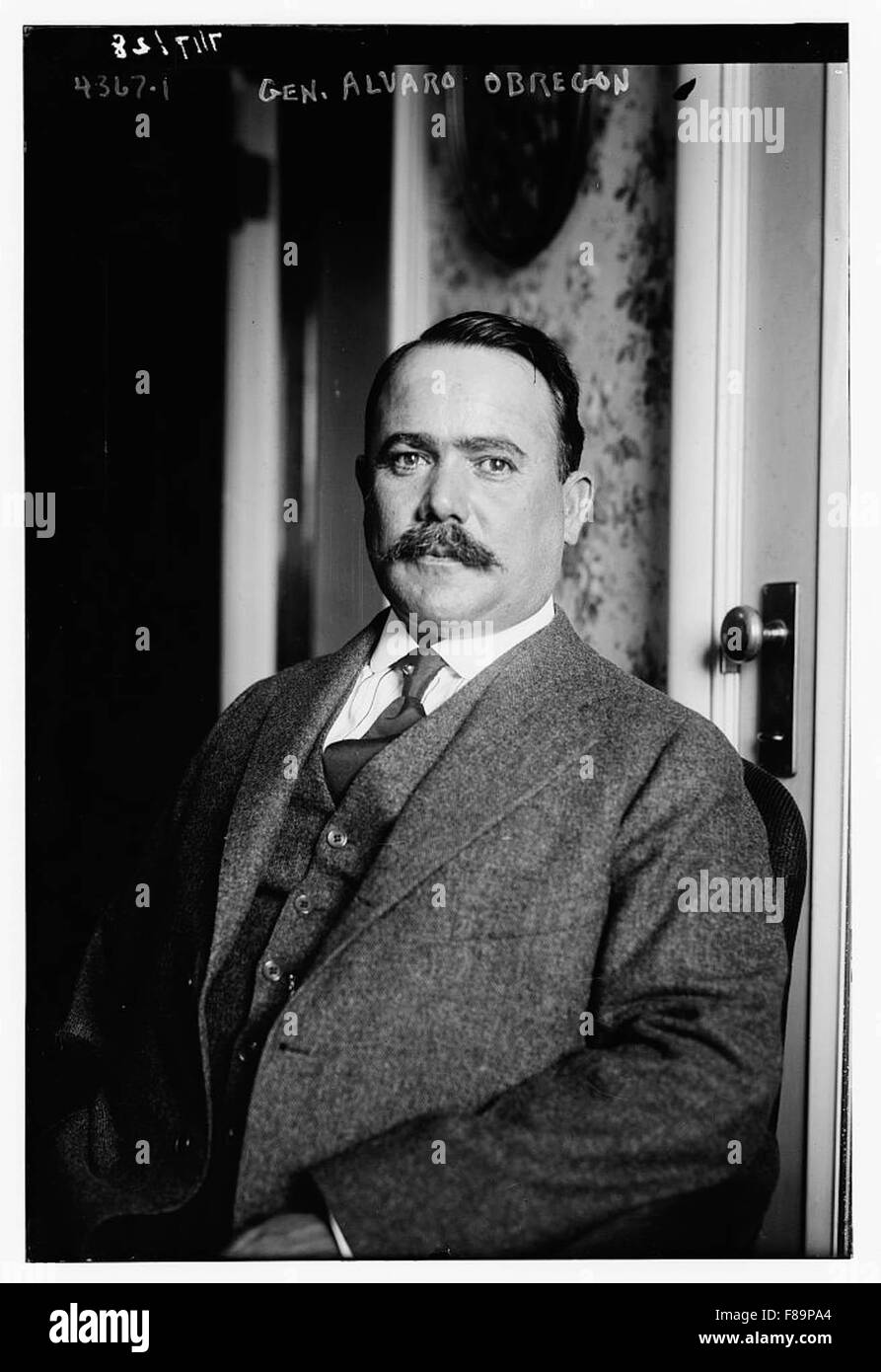 Bain News Service,, publisher. Gen. Alvaro Obregon [between ca. 1915 and ca. 1920] Stock Photo