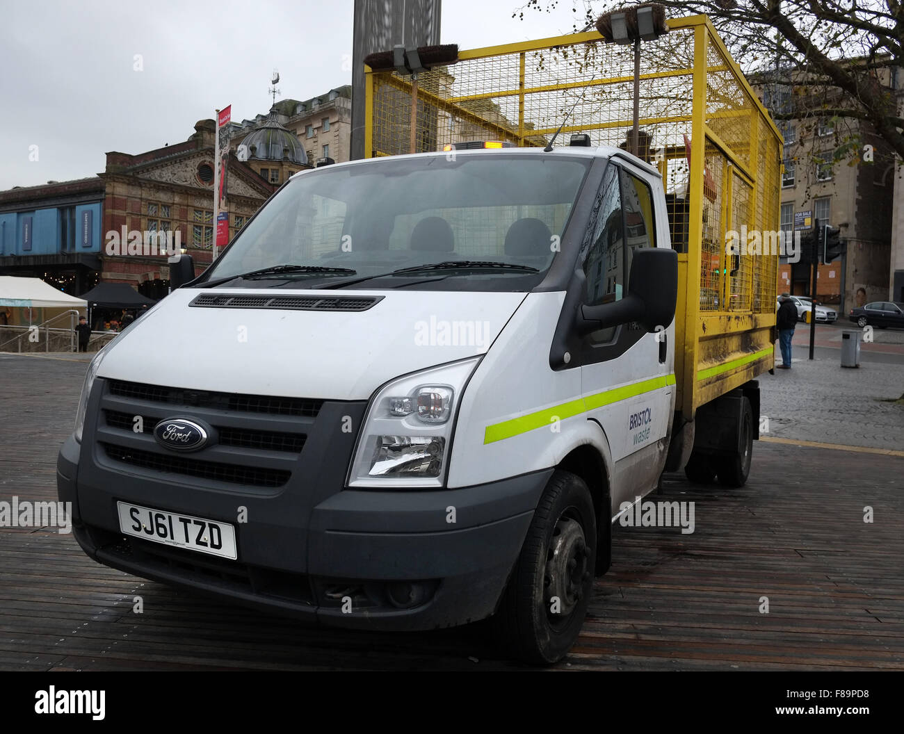 Bristol City Council Ford Transit truck used for collecting waste and