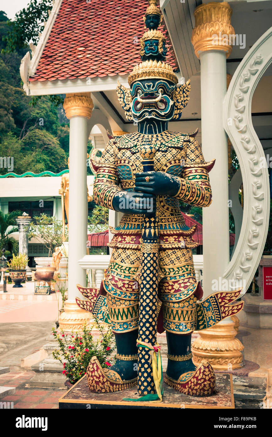 Thai giant statues, giant symbol in Thai temple Stock Photo Alamy