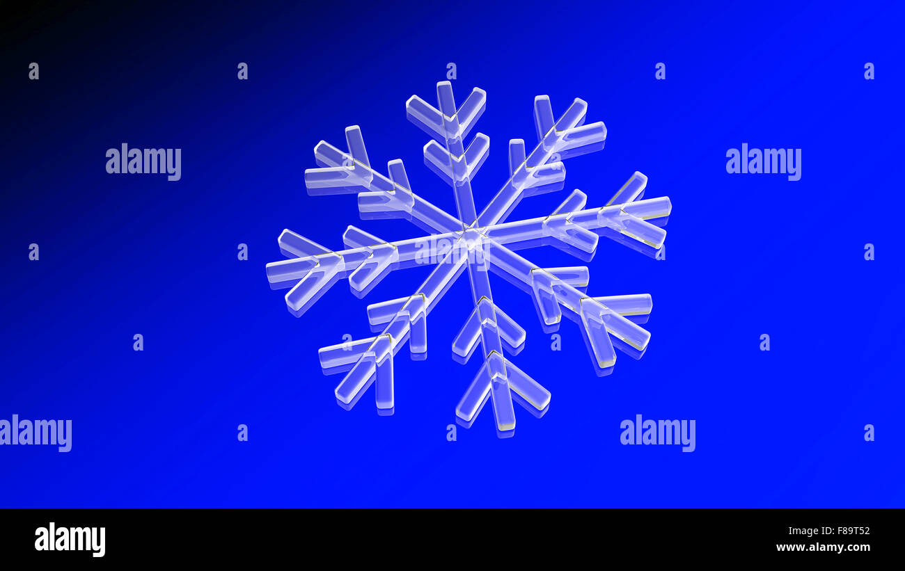 Decorative blue Christmas background with snowflake Stock Photo - Alamy