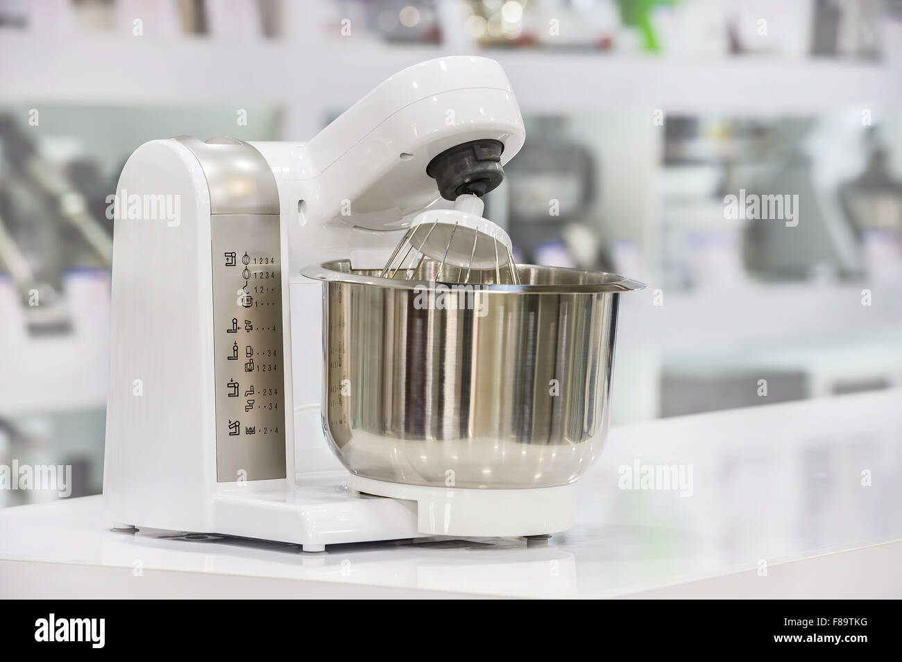 single electric food processor in retail store Stock Photo