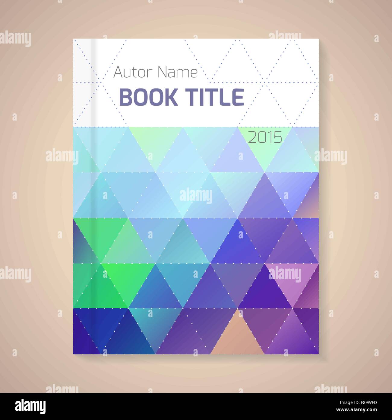 Vector template for book title Stock Vector Image & Art - Alamy