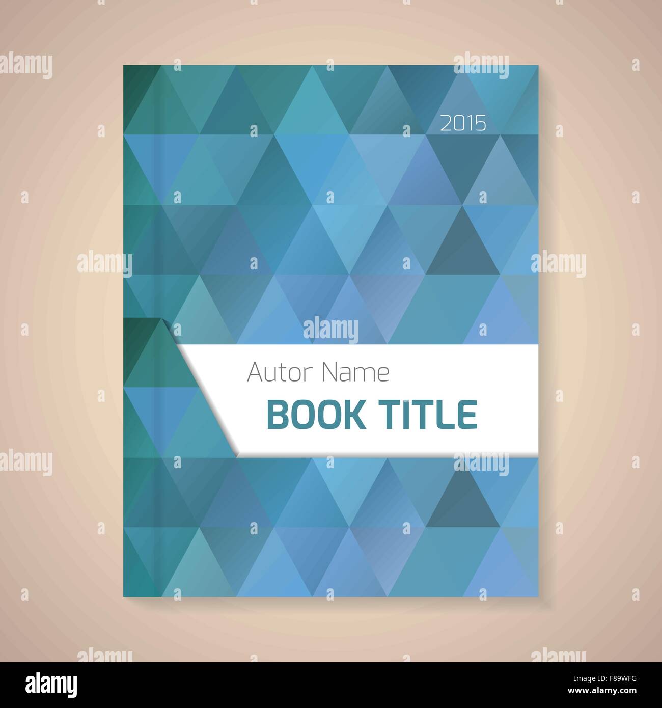 Vector template for book title Stock Vector Image & Art - Alamy