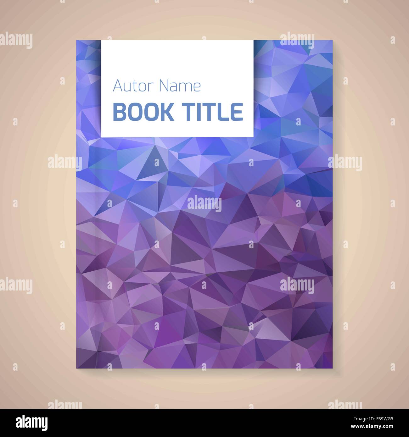 Vector template for book title Stock Vector Image & Art - Alamy