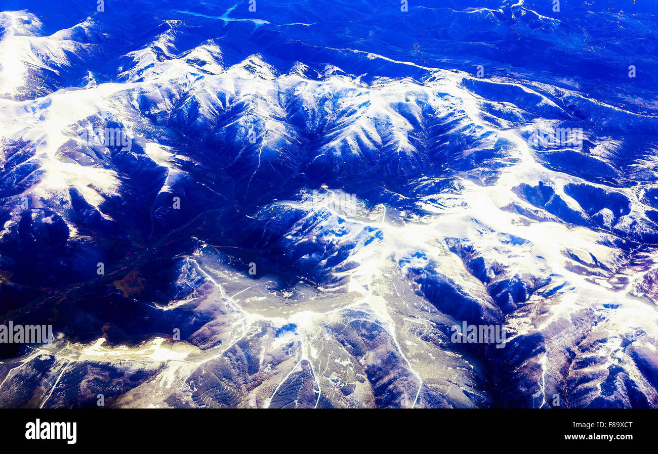 Aerial of rocky mountains hi-res stock photography and images - Alamy