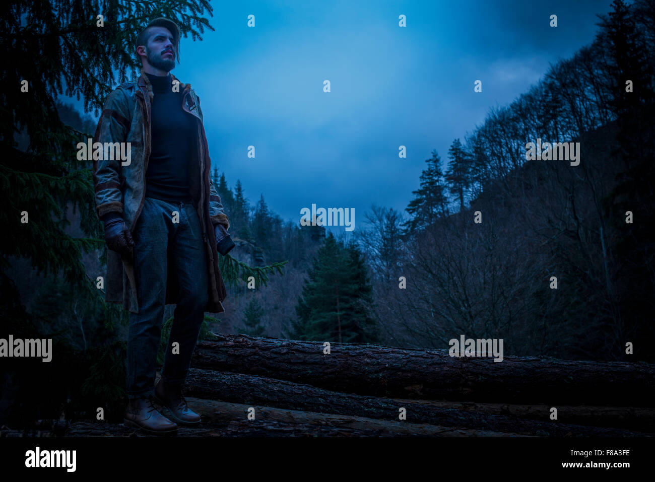 Man hiking in the black forest hi-res stock photography and images - Alamy