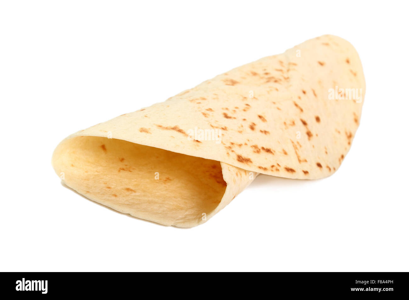 Tortilla Wrap Bread. Isolated on a white background Stock Photo Alamy