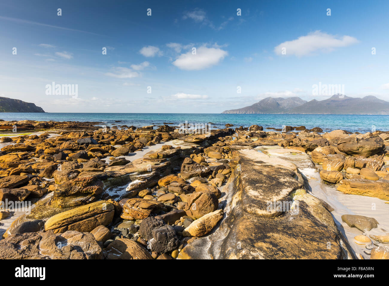 The singing sands of the Isle of Eigg, Small Isles, Inner Hebrides