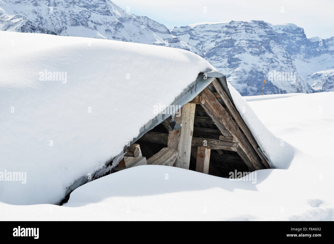 Winter in the Swiss Alps Stock Photo - Alamy