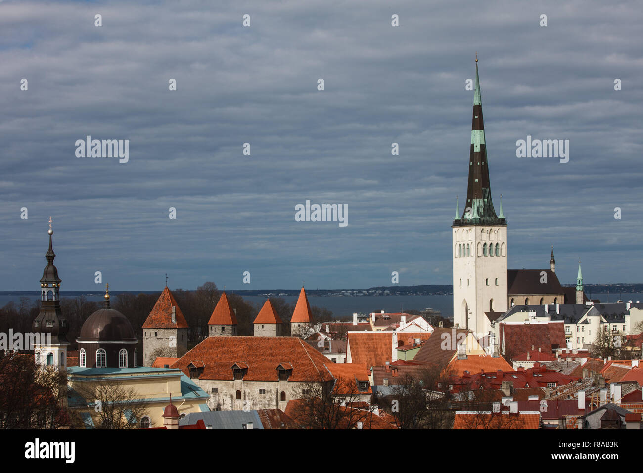 Tallinn old town panorama Stock Photo