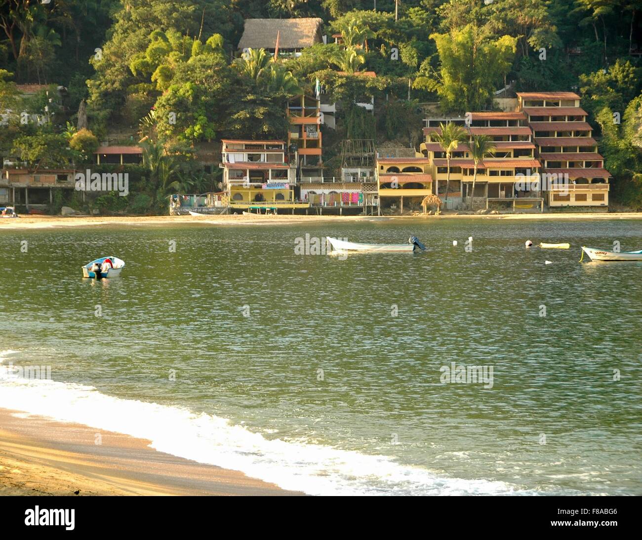 Beach houses in Yelapa Mexico Stock Photo Alamy