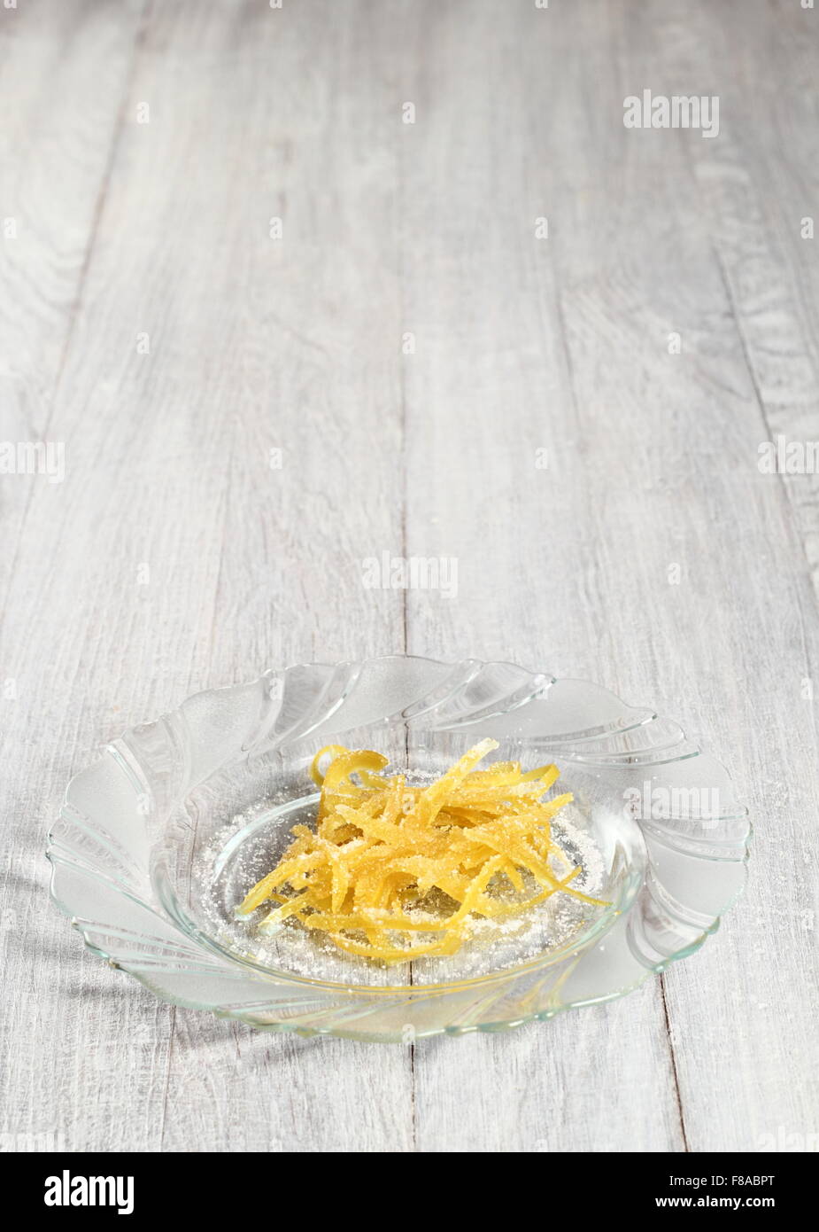 Candied Lemon Zest Stock Photo Alamy