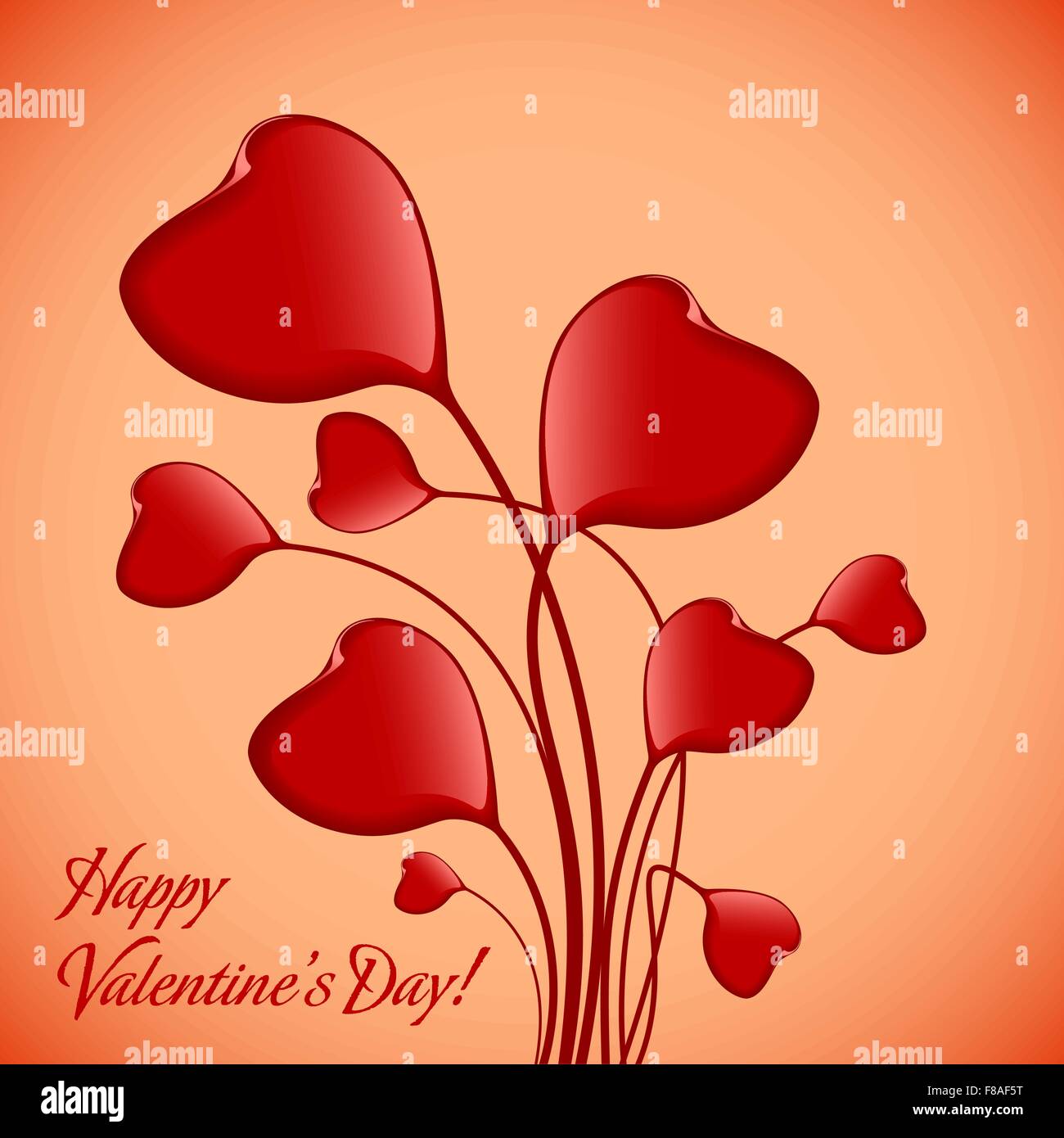Valentines Day Greeting Card Stock Vector Image & Art - Alamy