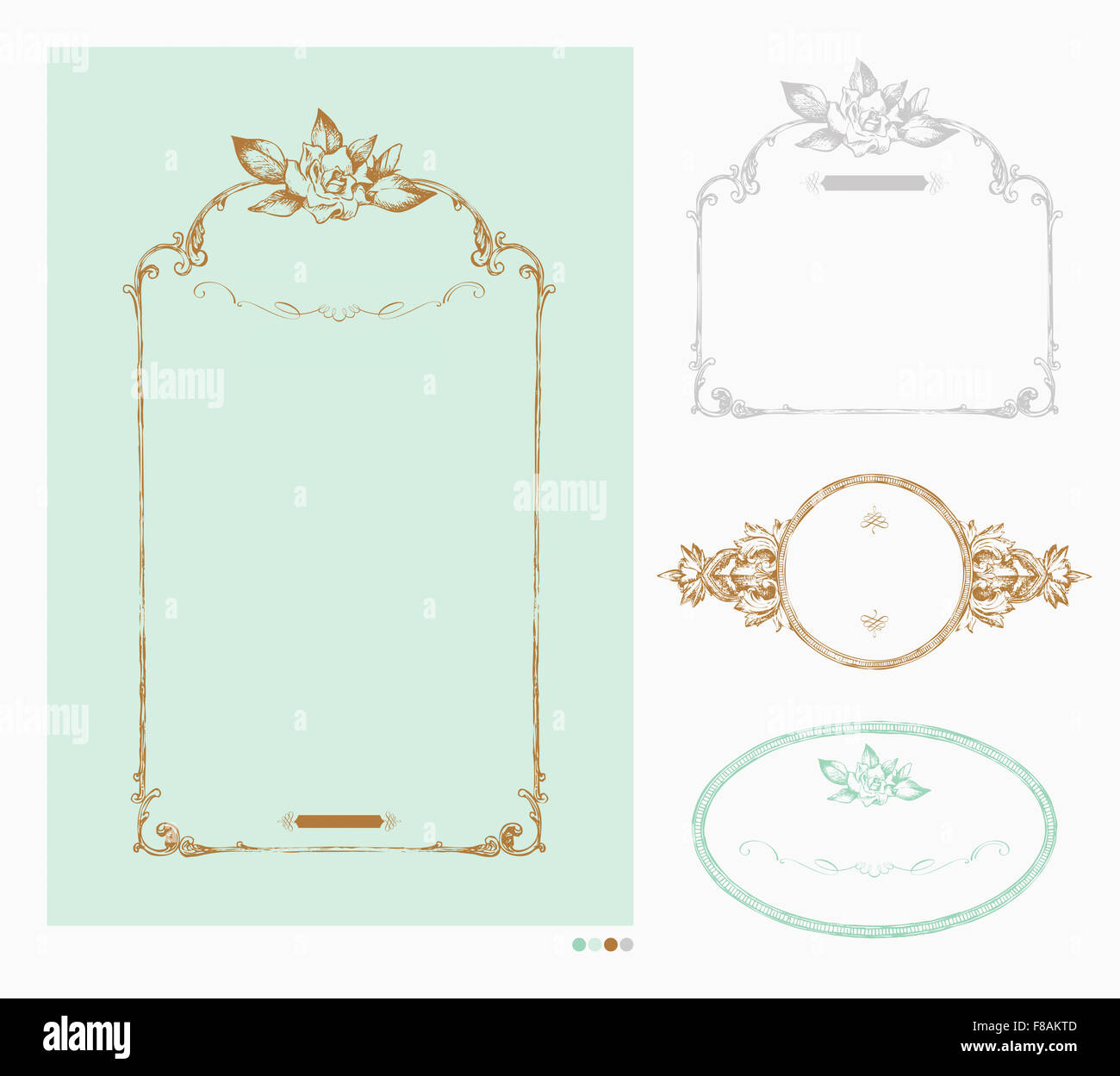 Set of various pastel patterns for letterpaper or cards Stock Photo - Alamy