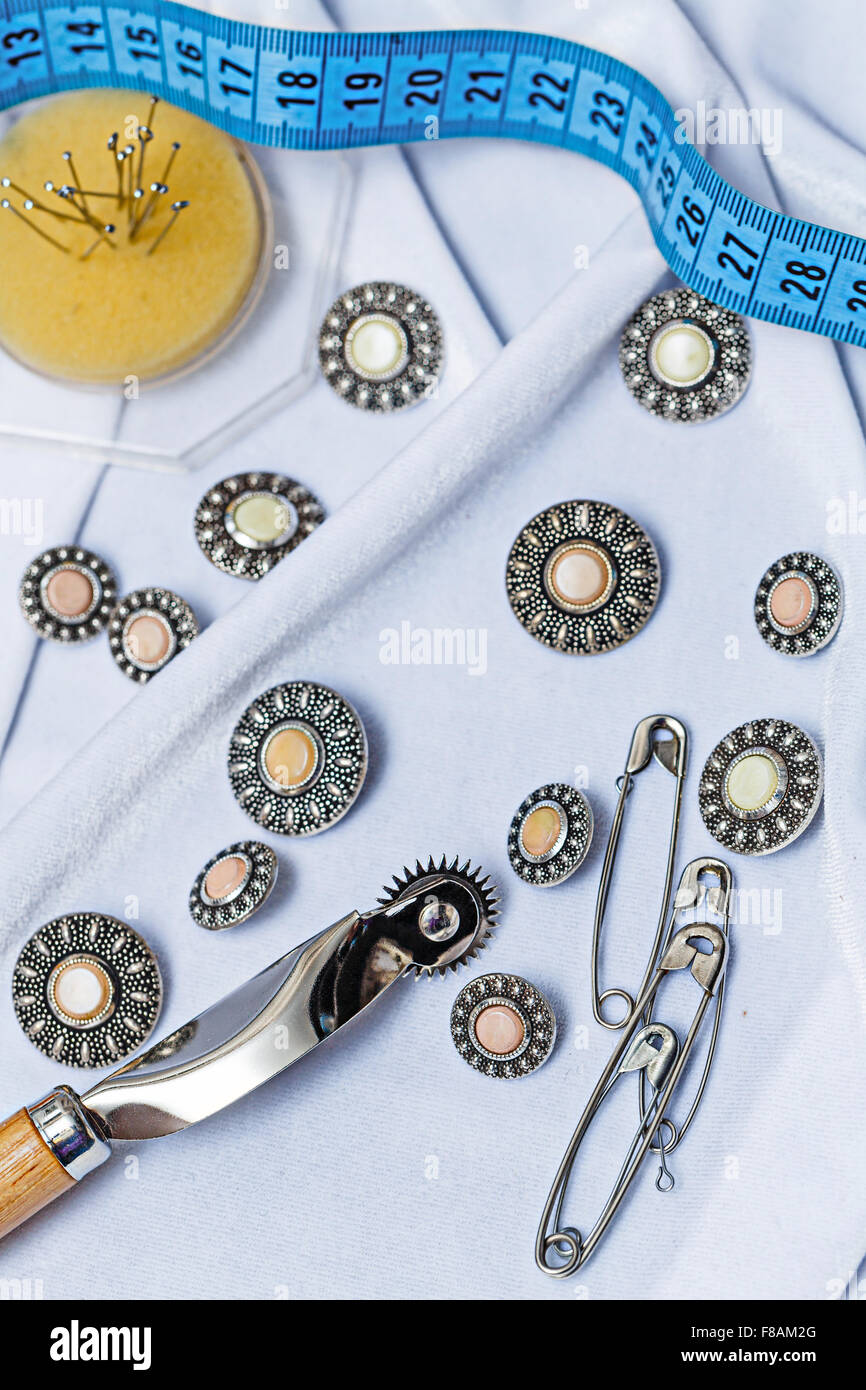 Still life pin pins sewing pins craft hi-res stock photography and images -  Alamy