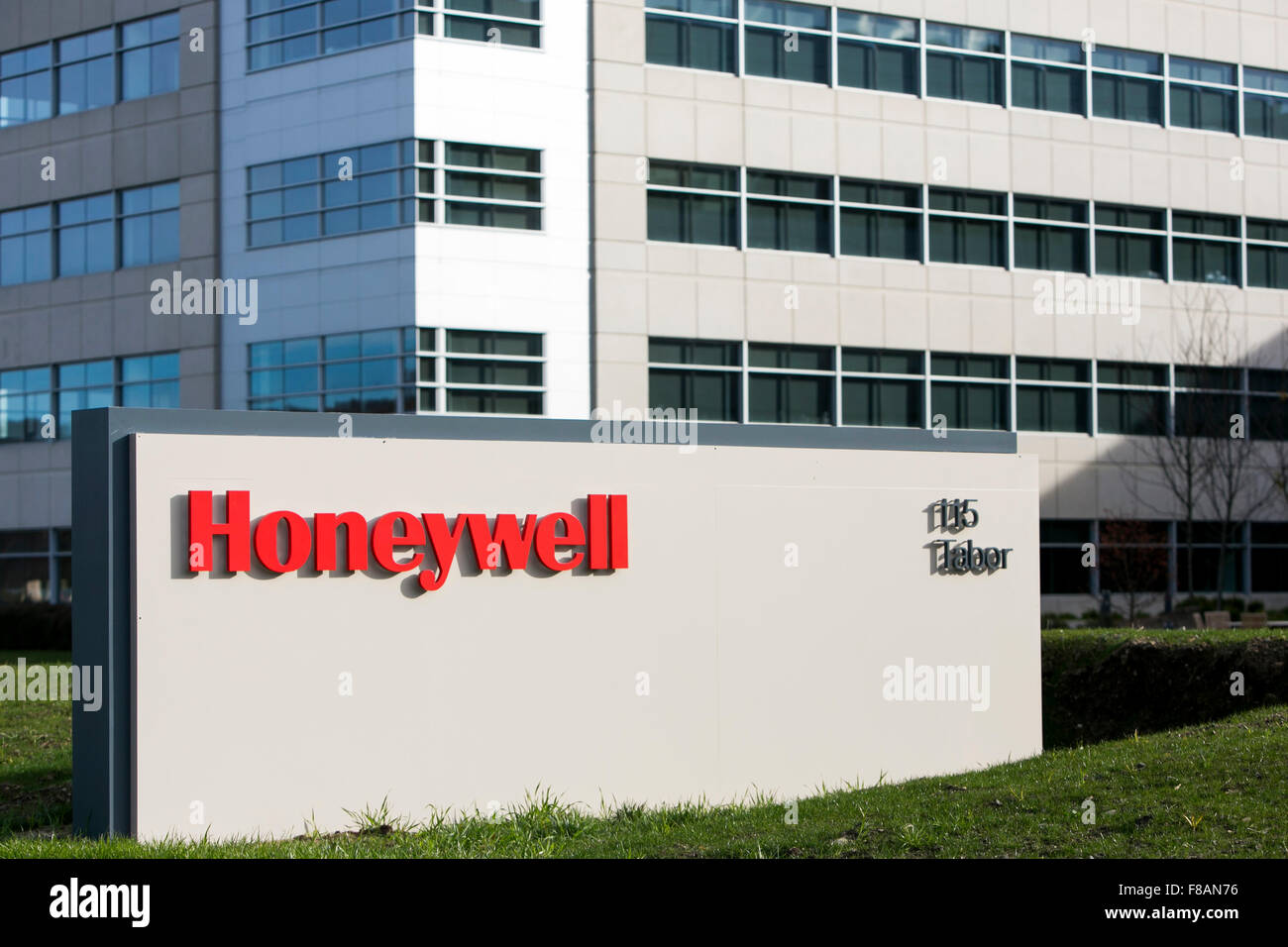 A logo sign outside of the new headquarters building of Honeywell  International, Inc., in Morris Plains, New Jersey on November Stock Photo -  Alamy