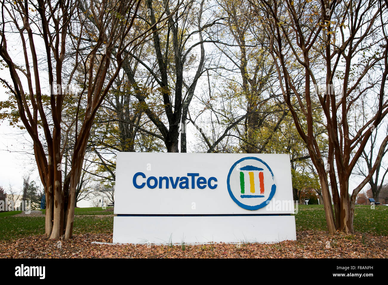 A logo sign outside of a facility occupied by ConvaTec in Greensboro, North Carolina on November 27, 2015. Stock Photo