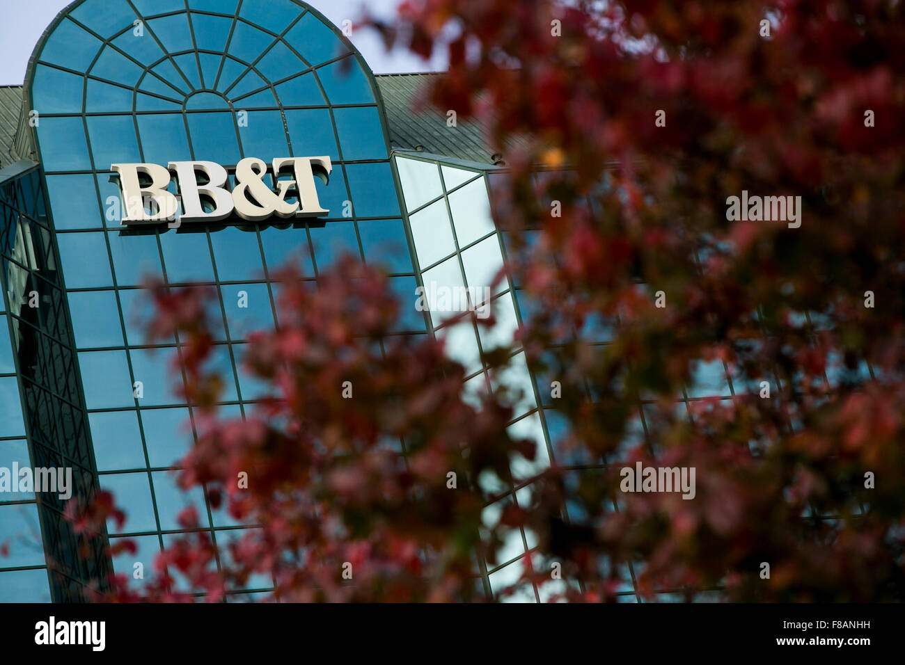 A logo sign outside of the headquarters of BB&T Bank in WinstonSalem