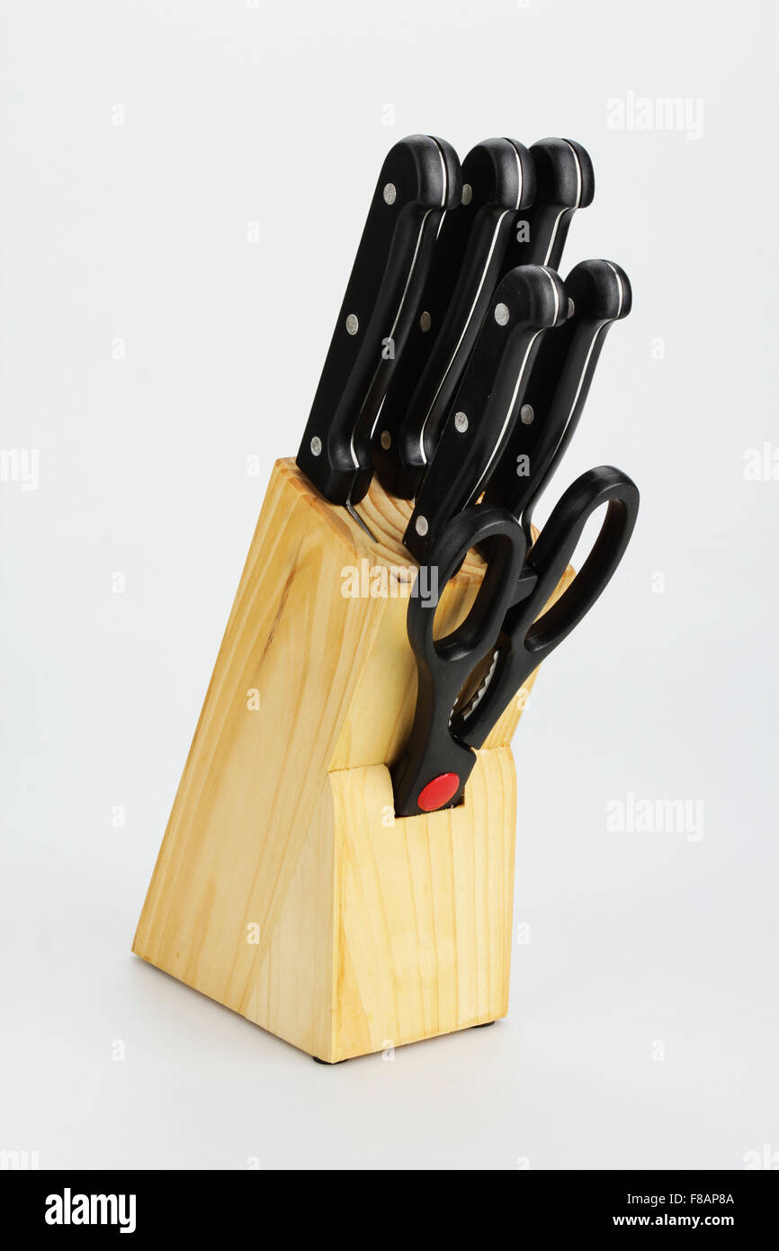 knife set for cooking Stock Photo Alamy