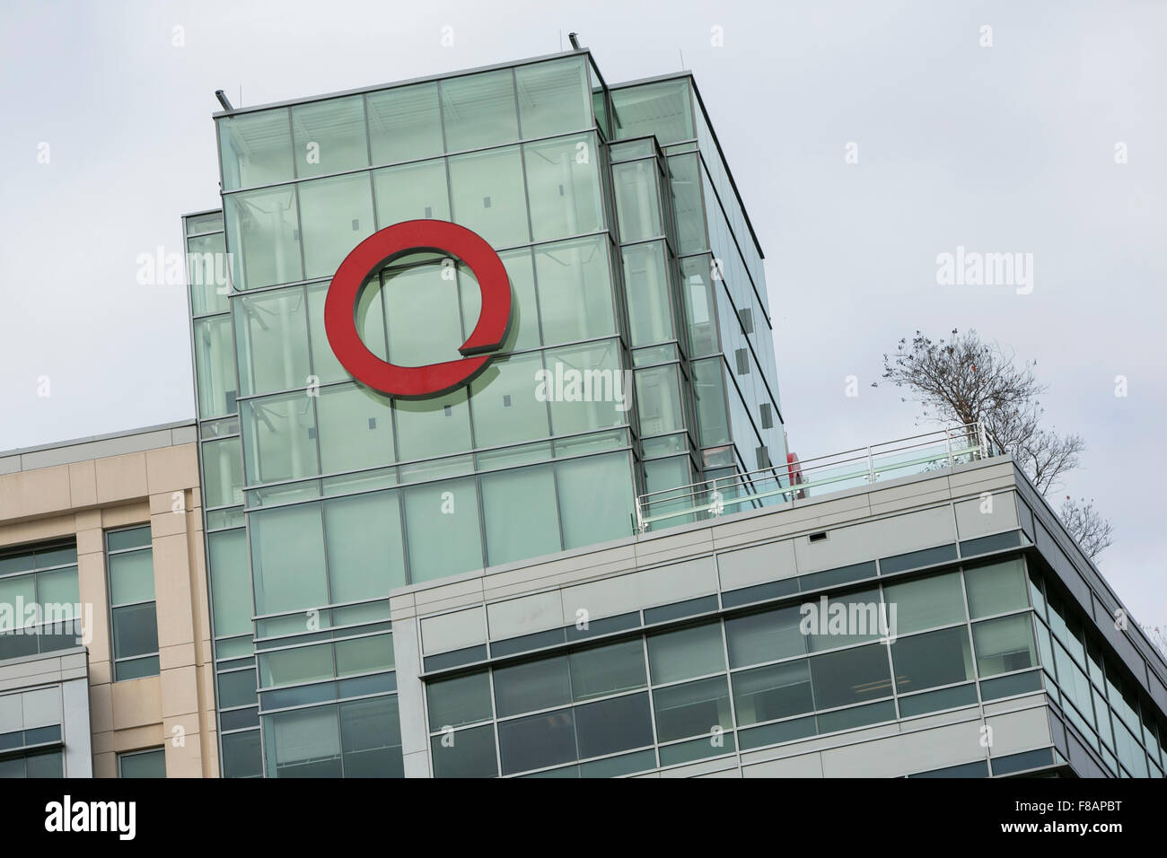 A logo sign outside of the headquarters of Quintiles Transnational in