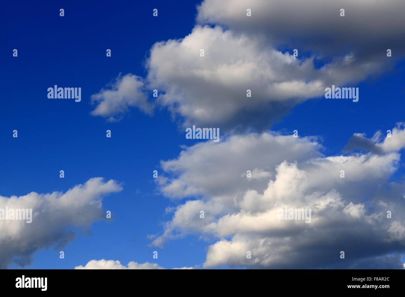 Blue sky with dramatic clouds nature background Stock Photo - Alamy