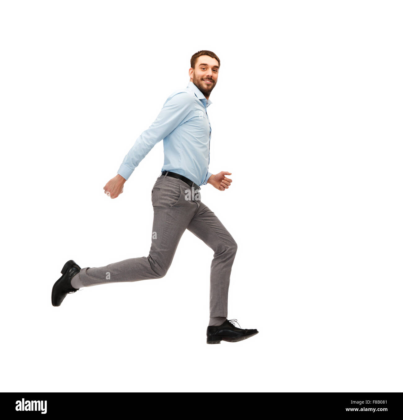 Guy running away