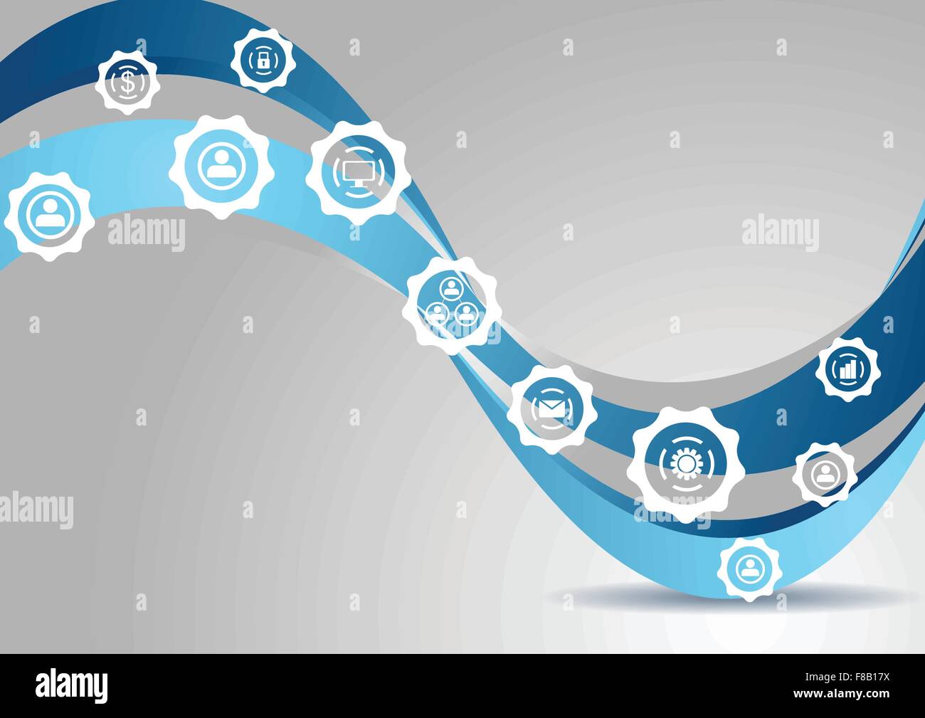 Bright wavy tech background. Corporate vector design Stock Vector Image ...