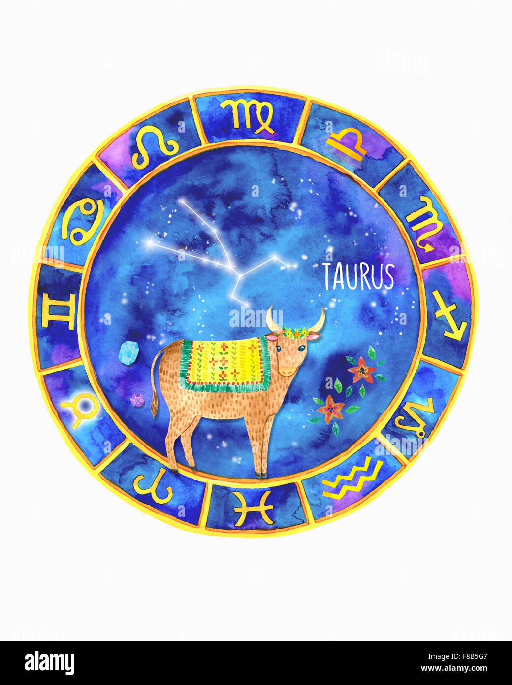 Taurus in signs of zodiac Stock Photo Alamy