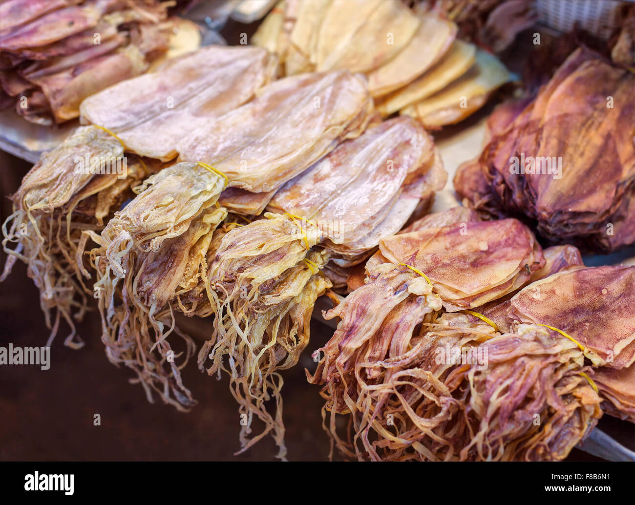 Image of dried squid at fish market in Thailand Stock Photo 91215853