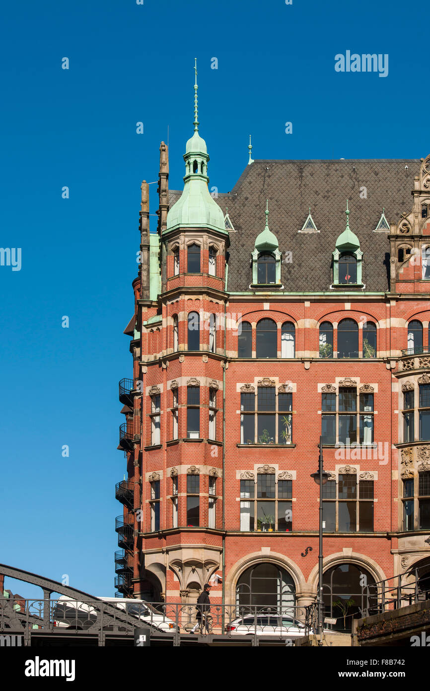 Deutschland, Hamburg, Speicherstadt, Backsteinarchitektur Stock Photo