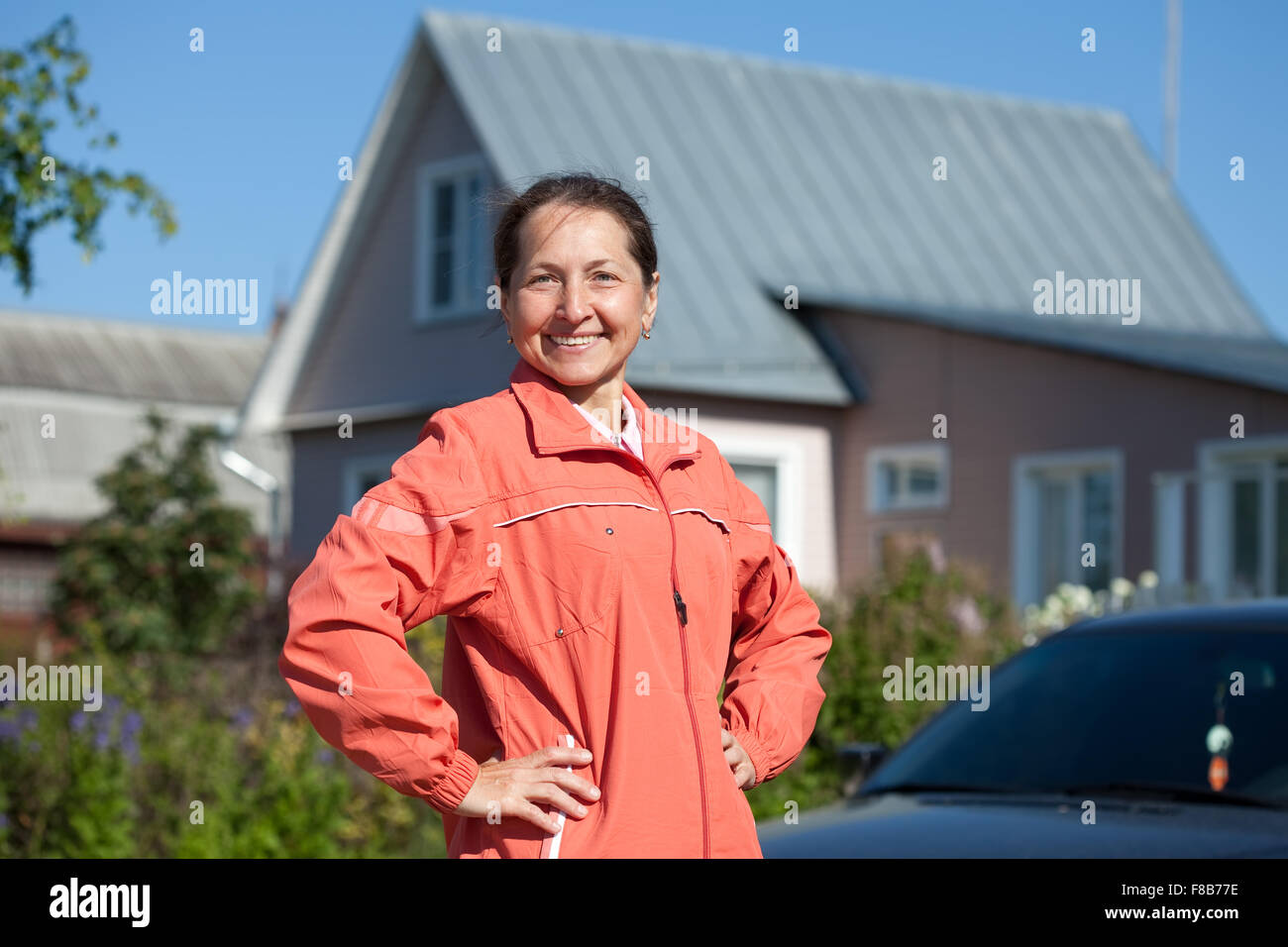 Mature woman happy new hi-res stock photography and images - Alamy