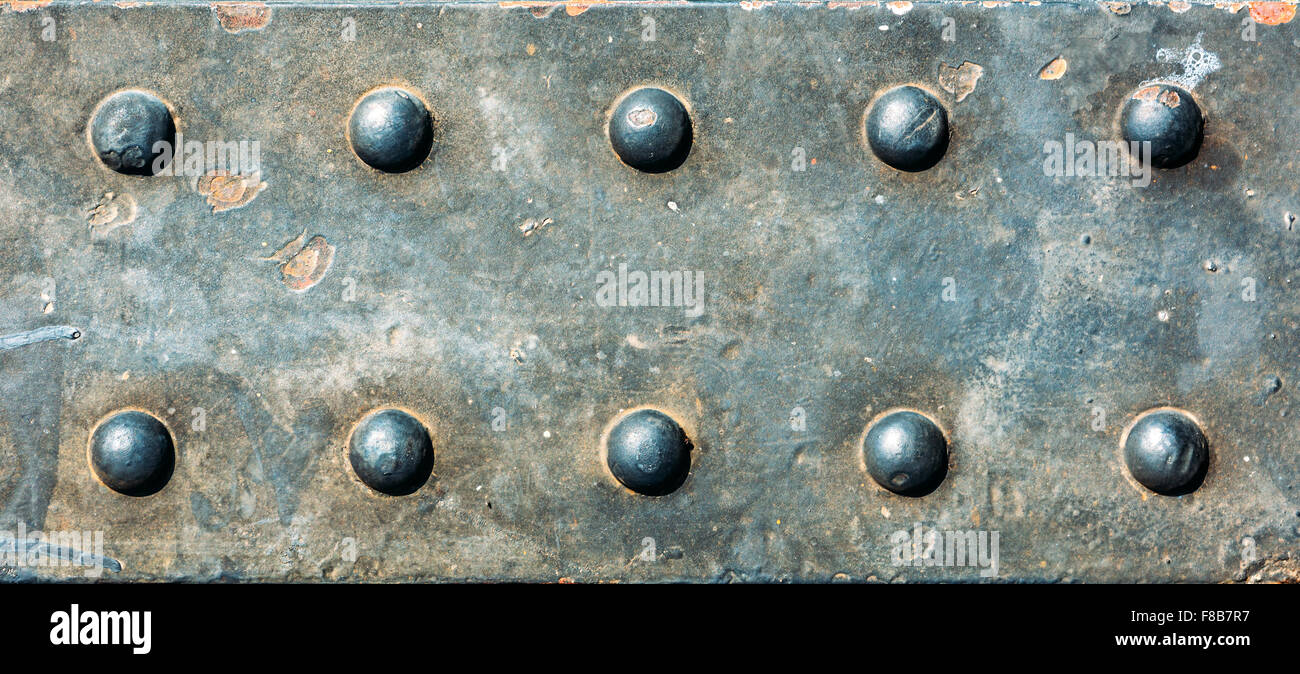 Metal Plate Texture With Screws. Stock Photo, Picture and Royalty Free  Image. Image 10296199.