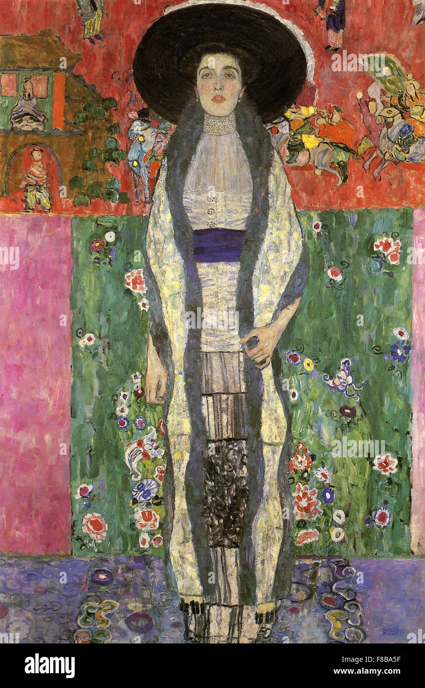 Gustav Klimt - Portrait of Adele Bloch Bauer II Stock Photo