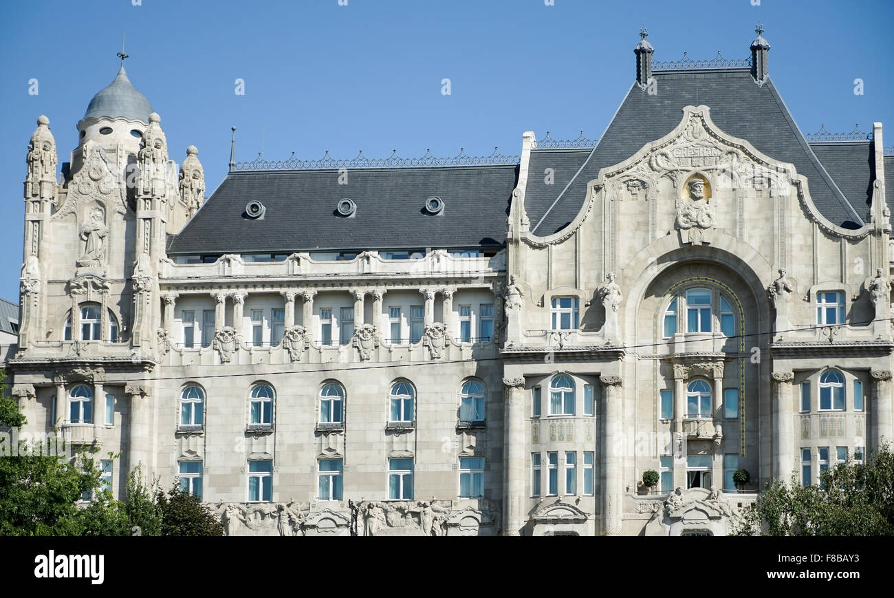 Four Seasons Hotel Gresham Palace in Budapest Stock Photo