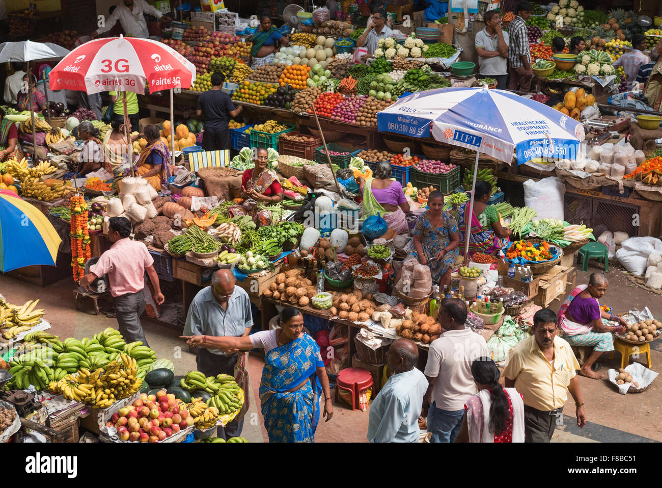 Municipal market Panjim Goa India Stock Photo