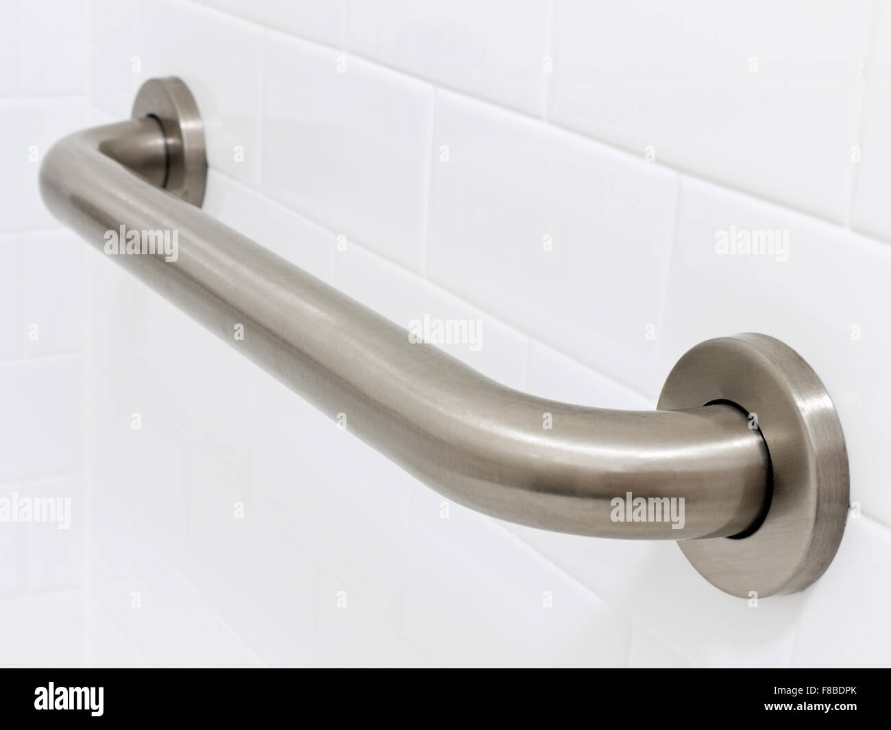 Picture of grab bar handrail in a hotel handicapped disabled access