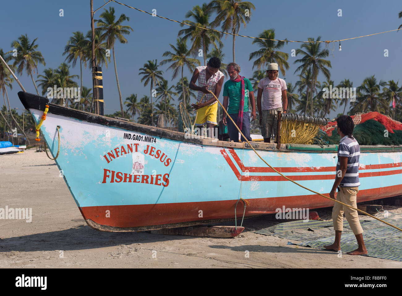 Traditional goan fishing boat hi-res stock photography and images