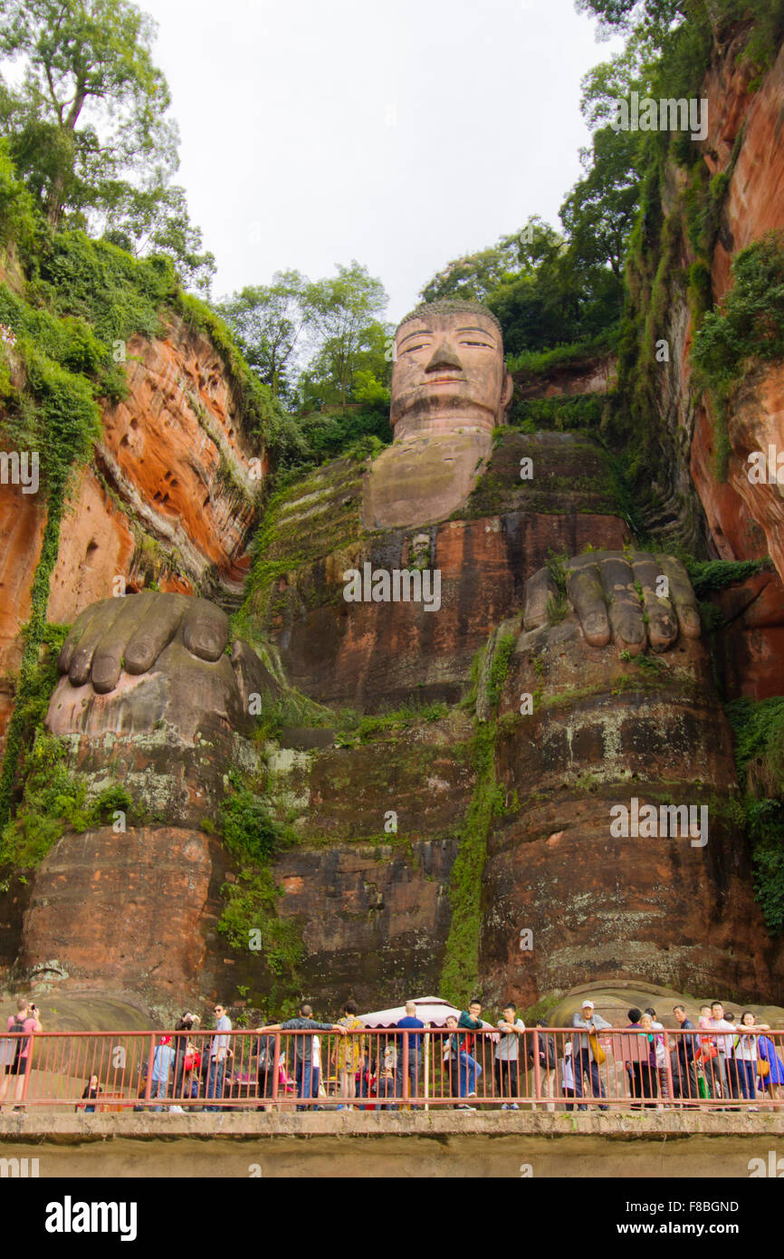 Leshan Giant Buddha Sichuan Province China LA008721 Stock Photo