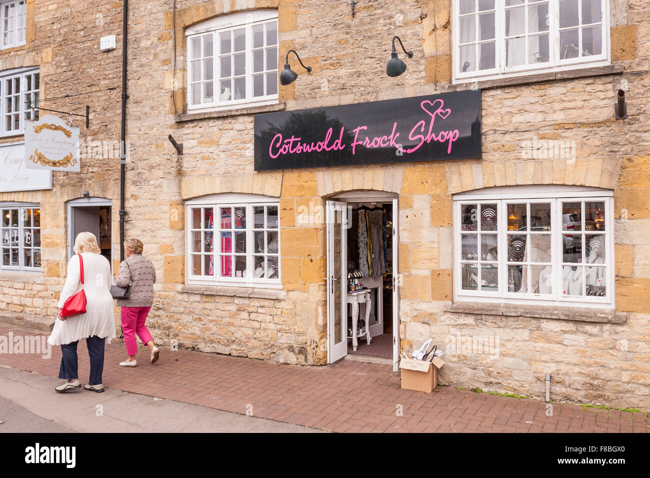 The Cotswold Frock shop store at Stow-on-the-Wold , Cheltenham , Gloucestershire , England , Britain , Uk Stock Photo