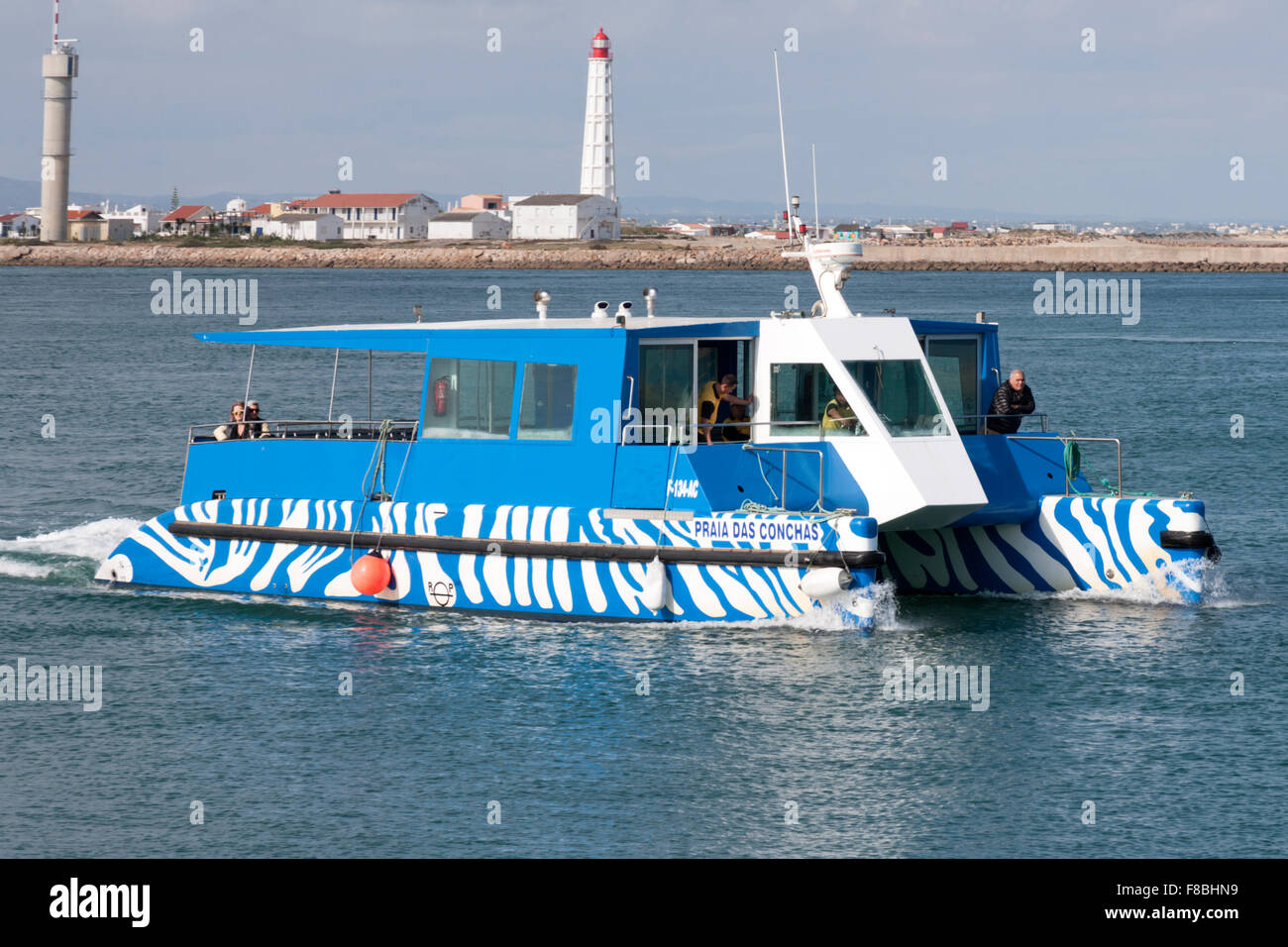 Guided nature boat tour, Ria Formosa, Faro, Portugal Stock Photo Alamy