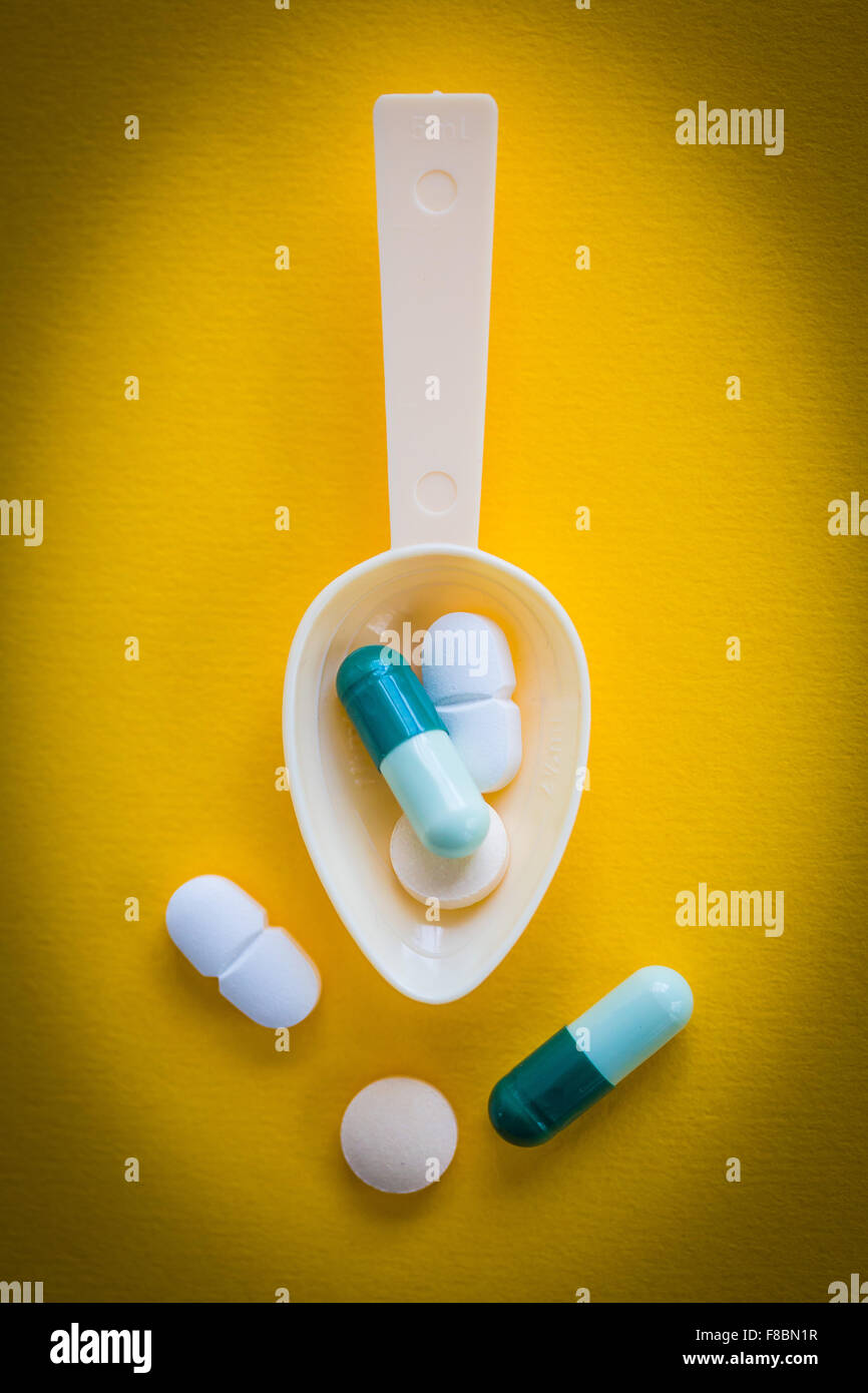 Capsules and pills.. Stock Photo
