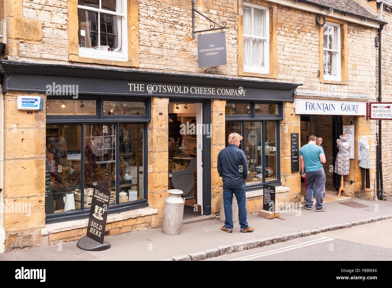 The Cotswold Cheese Company shop store at Stow-on-the-Wold , Cheltenham , Gloucestershire , England , Britain , Uk Stock Photo