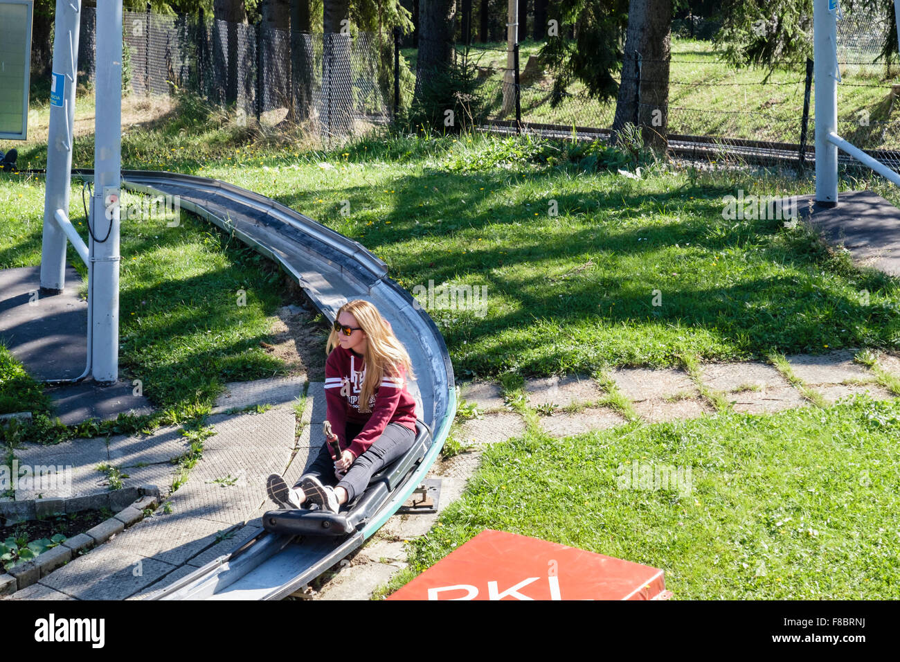 Gravity toboggan run hires stock photography and images Alamy