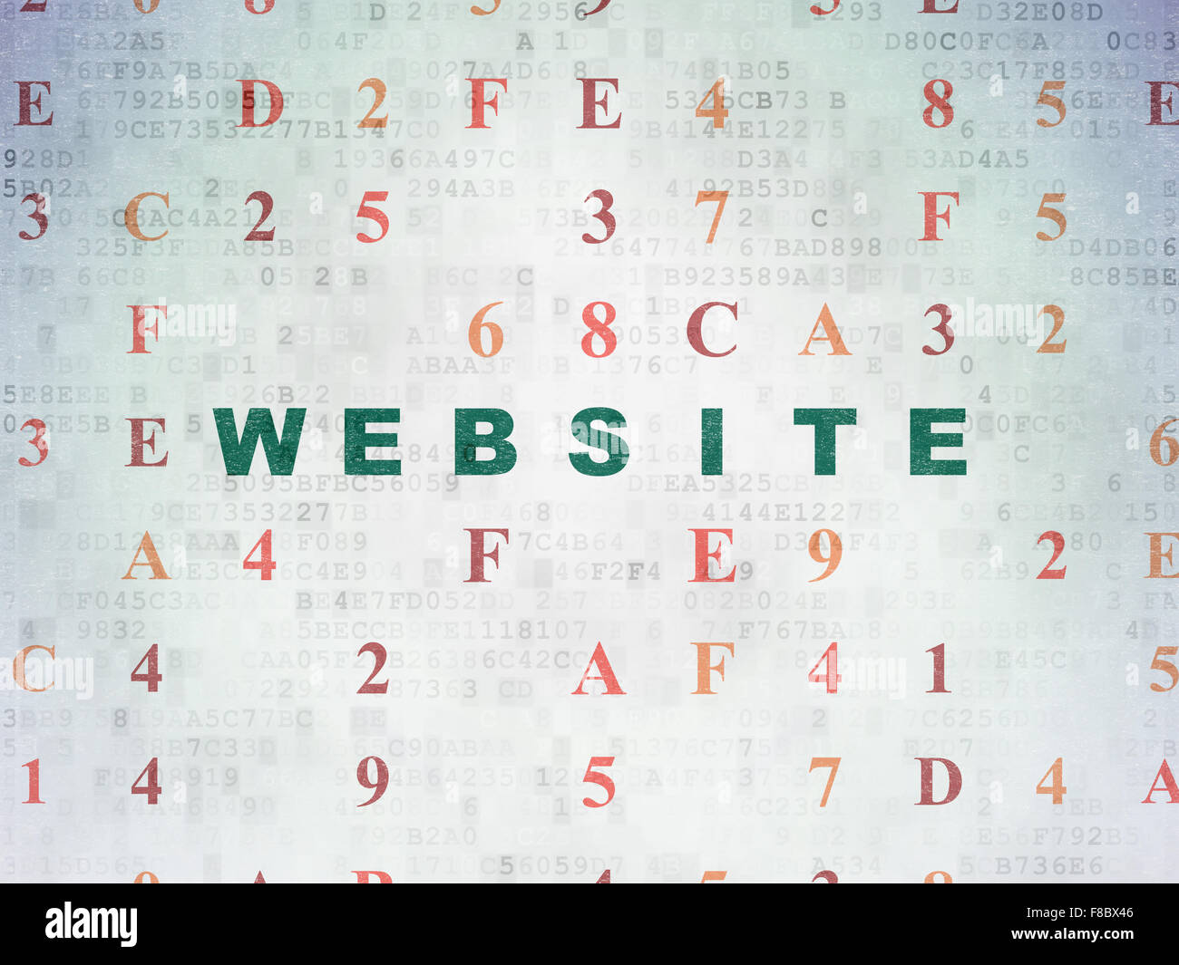Web development concept: Website on Digital Paper background Stock ...