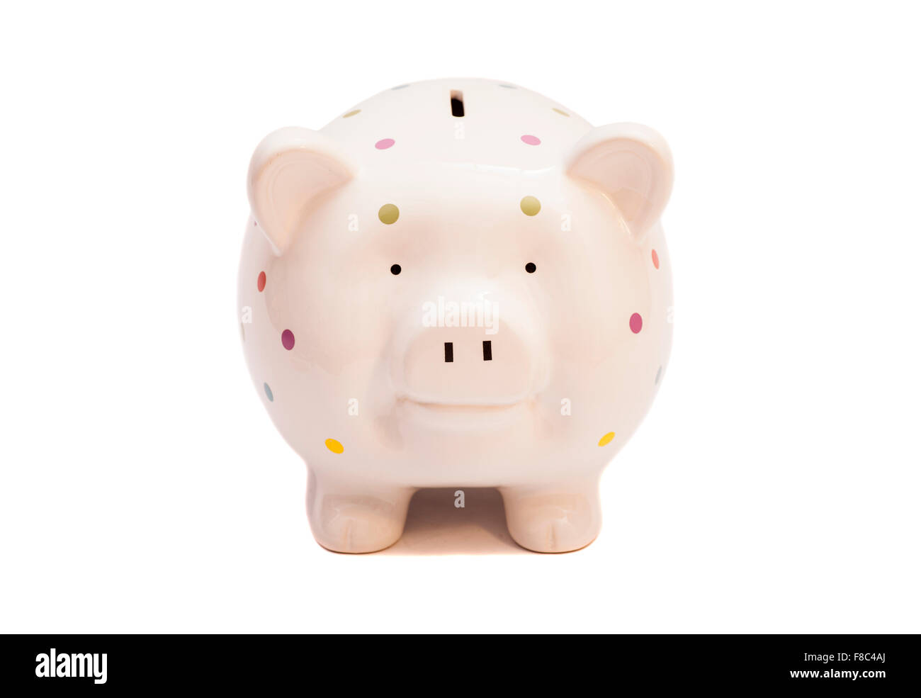 Piggy bank isolated on white background Stock Photo - Alamy