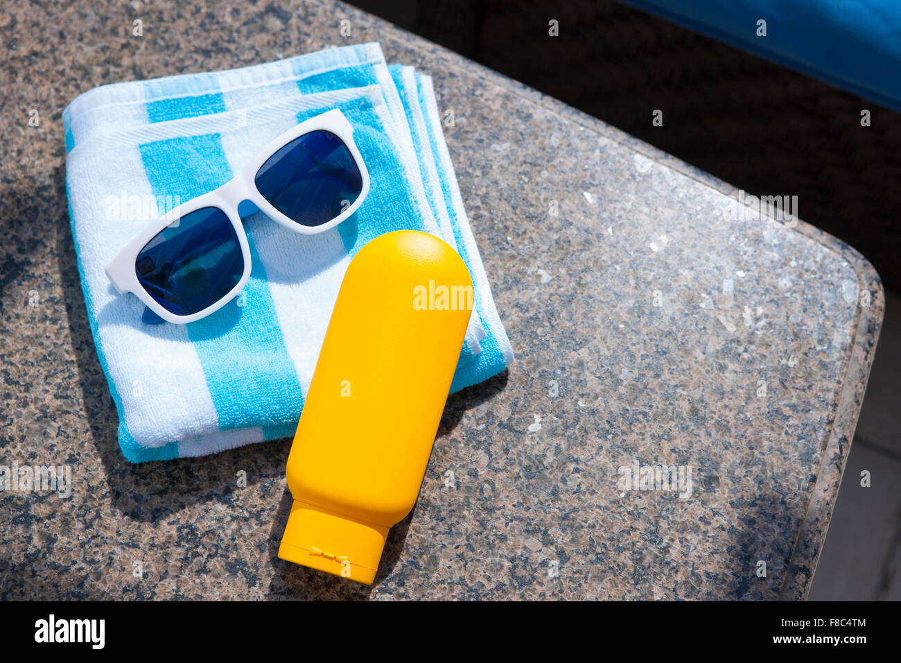 sunglasses and sunscreen