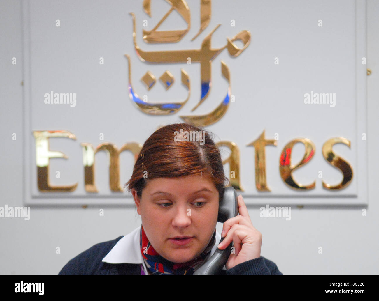 Emirates Customer Service Desk At Aberdeen Airport In Aberdeen