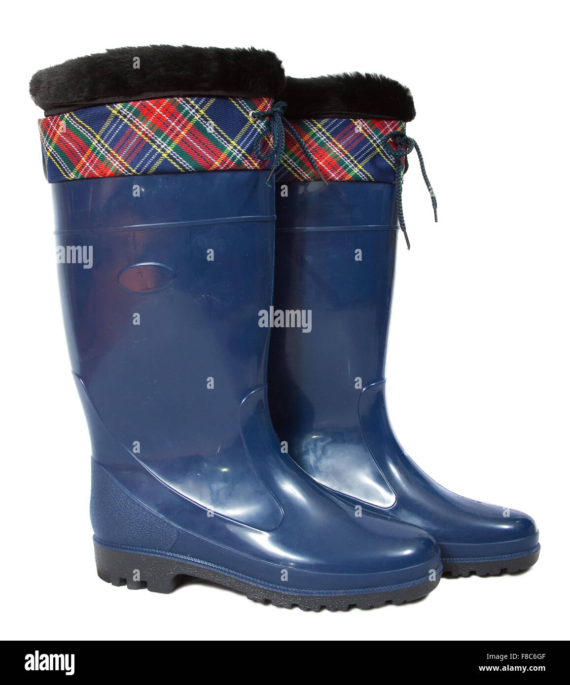 waterproof gum boots. Isolated on white background Stock Photo Alamy