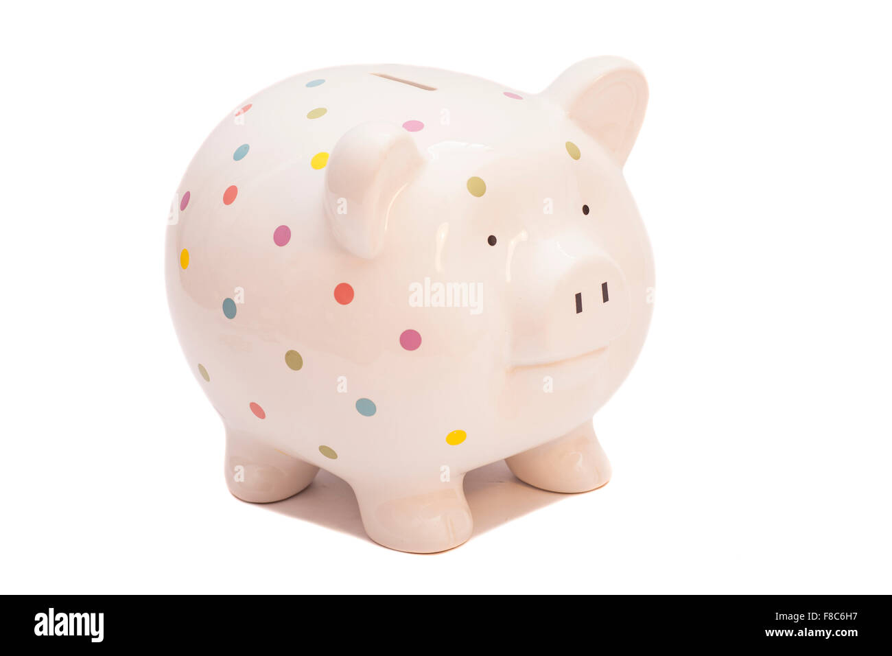 Piggy bank isolated on white background Stock Photo - Alamy